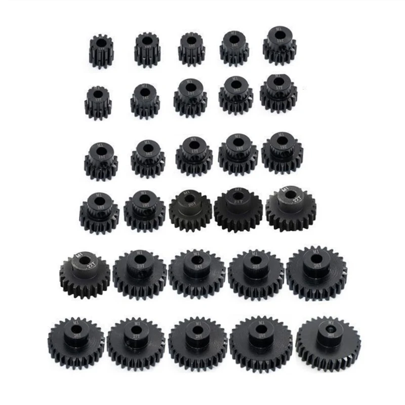 M1 5 мм 11T 12T 14T 15T 17T 18T 20T 21T 24T 25T 26T 28T 30T стальная металлическая Шестерня мотора редуктора для модели 1/8 1/10 RC автомобильный двигатель