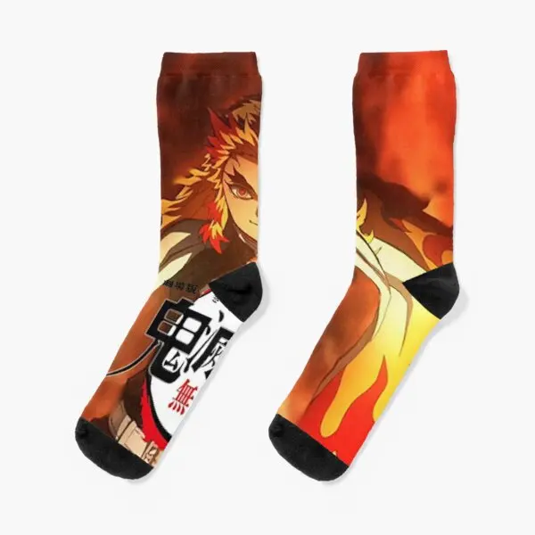 

Носки мужские/женские хлопковые, удобные короткие дышащие, с мультяшным рисунком, для зимы, для спорта, с рассекающим демонов