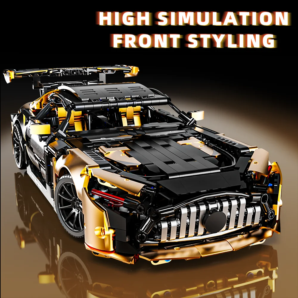 1:14 MOC Строительный Набор Модель Гоночного Автомобиля 1466 Шт. Спортивный