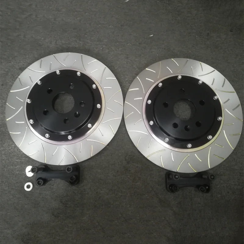 

ICOOH Brake System Enlarge Rotor with Disc Black Center Bell Front Rear Car Weel for Mercedes/BMW