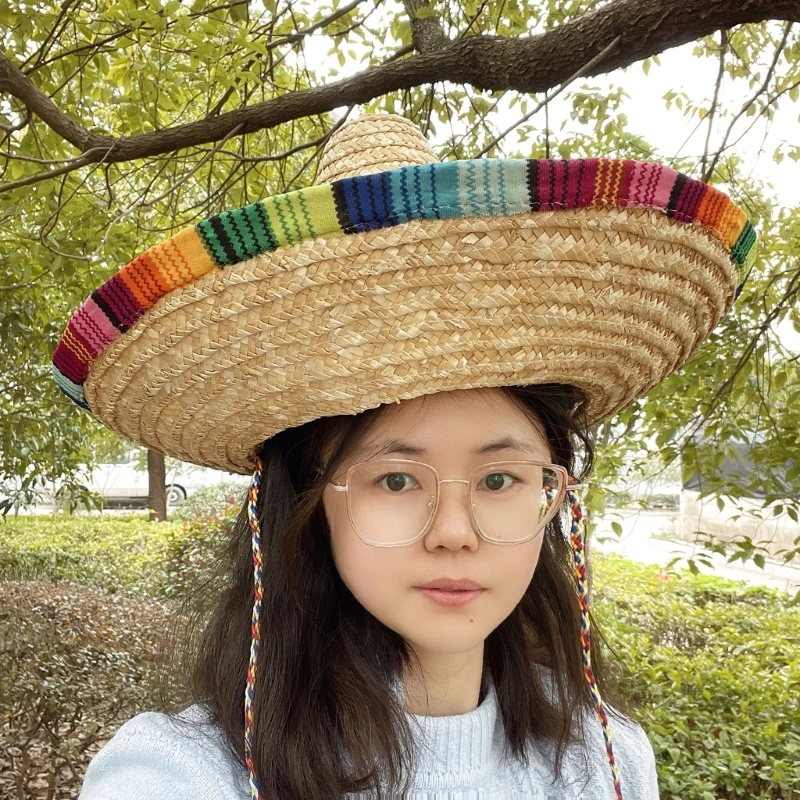 Fiest Hat Party Мексиканская шляпа сомбреро Соломенная Сомбреро Праздничная