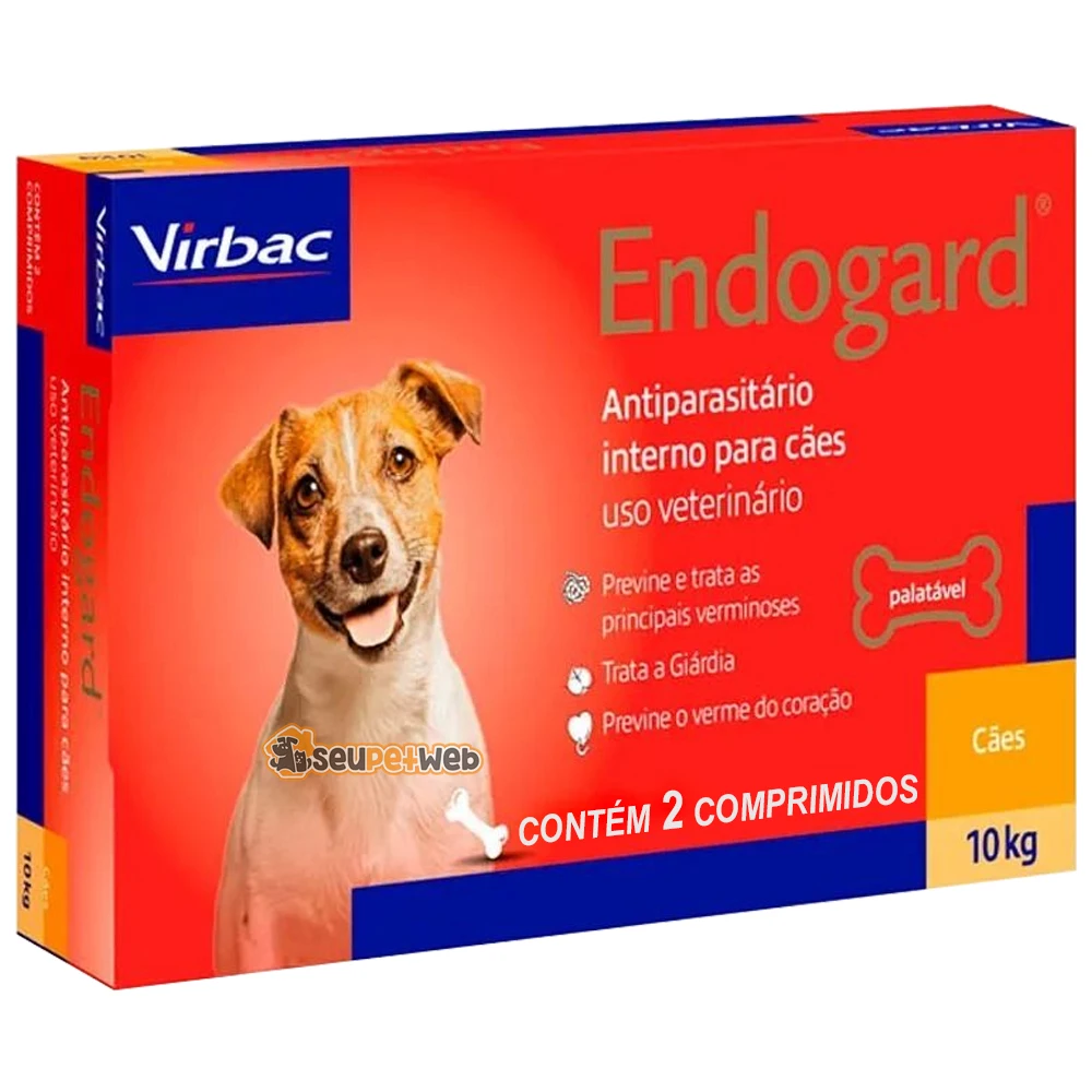 

Vermífugo Endogard Virbac Dogs 10 Kg Box 02 Tablets