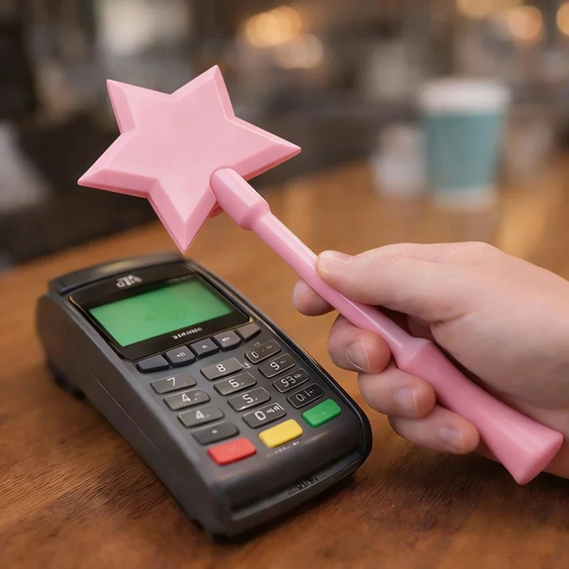 Фото 3D-печатный держатель для карт Star Magic Wand Tap To Pay, чехол для бесконтактной оплаты, стильный и модный подарок для девочек №4