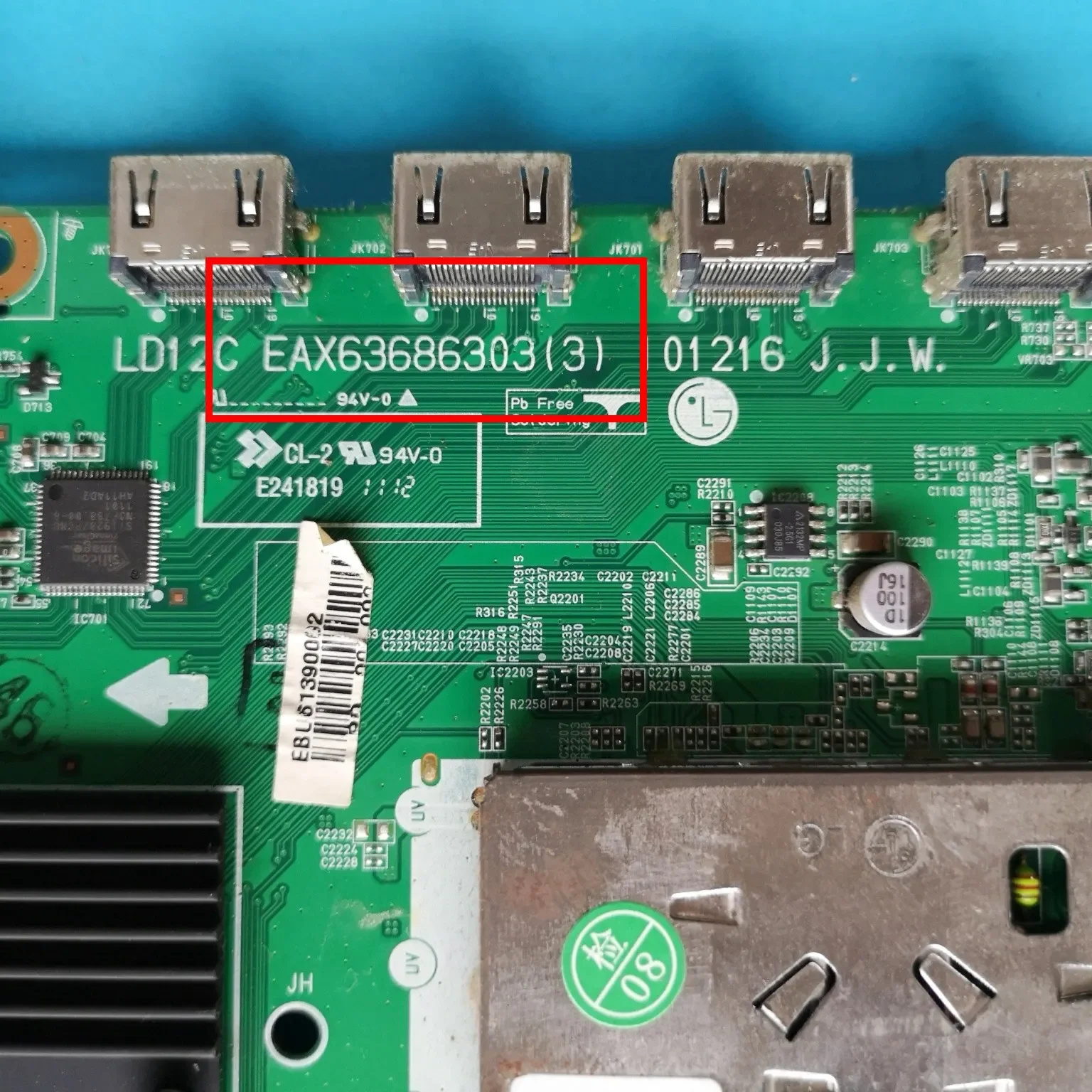 Подходит для основной платы LG 47/55LW6500-CA 55LW5500-CA EAX. 63686303 (3) экран