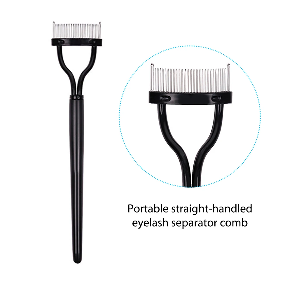 

Eyelash Curler Metal Eyelash Brush Comb Portable Lash Separator Foldable Mascara Curl Beauty Makeup Cosmetic Tool