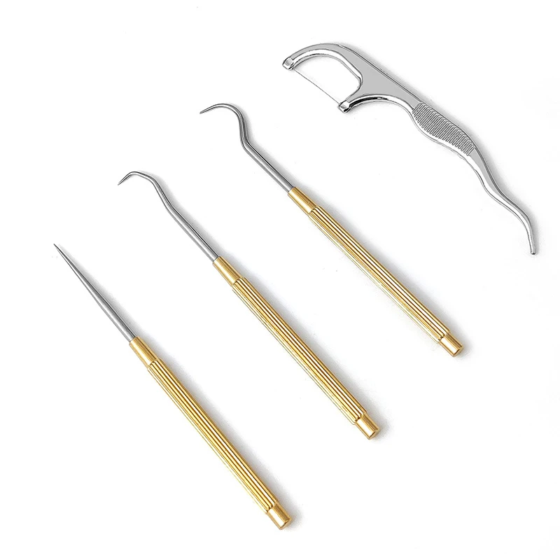 Портативная уличная зубочистка из нержавеющей стали алюминиевый металлический