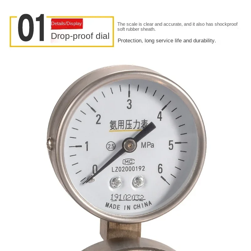 Регулятор давления из нержавеющей стали анализатор аммиака измеритель редуктор