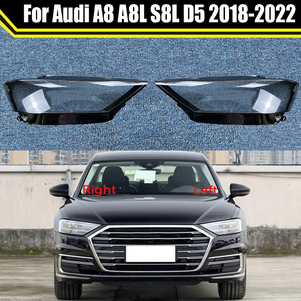Крышки передних фар для Audi A8 A8L S8L D5 2018 2019 2020 2021 2022