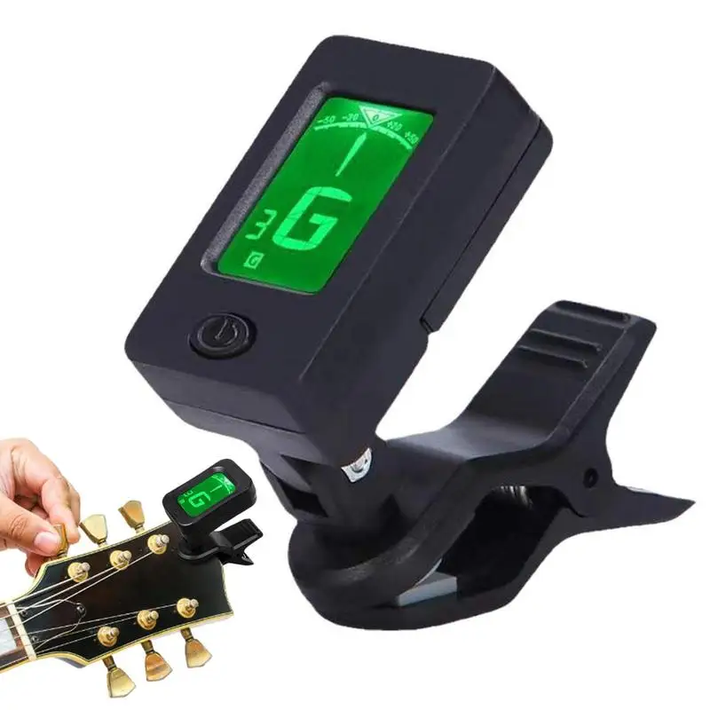 

Guitar Tuner Clip On LED Screen Electronic Digital Guitar Tuner Portable Accurate Tuning Chromatic Tuner For Bass Ukulele Violin