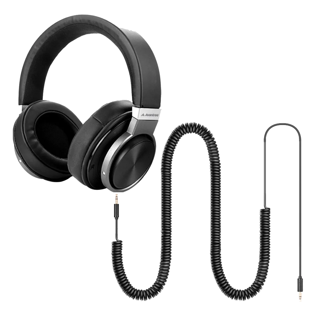 

Avantree HF049 16ft / 5M Extra Long Cord Over Ear Headphones Wired for TV and PC