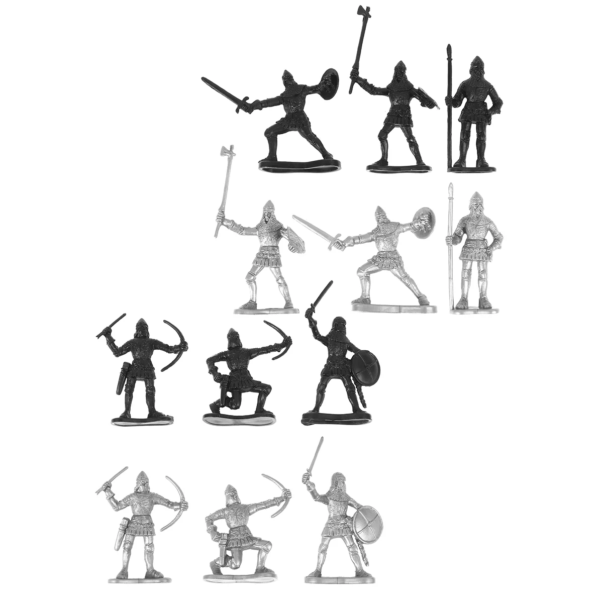 

60Pcs Soldier Middle Ages Soldier for Sandbox