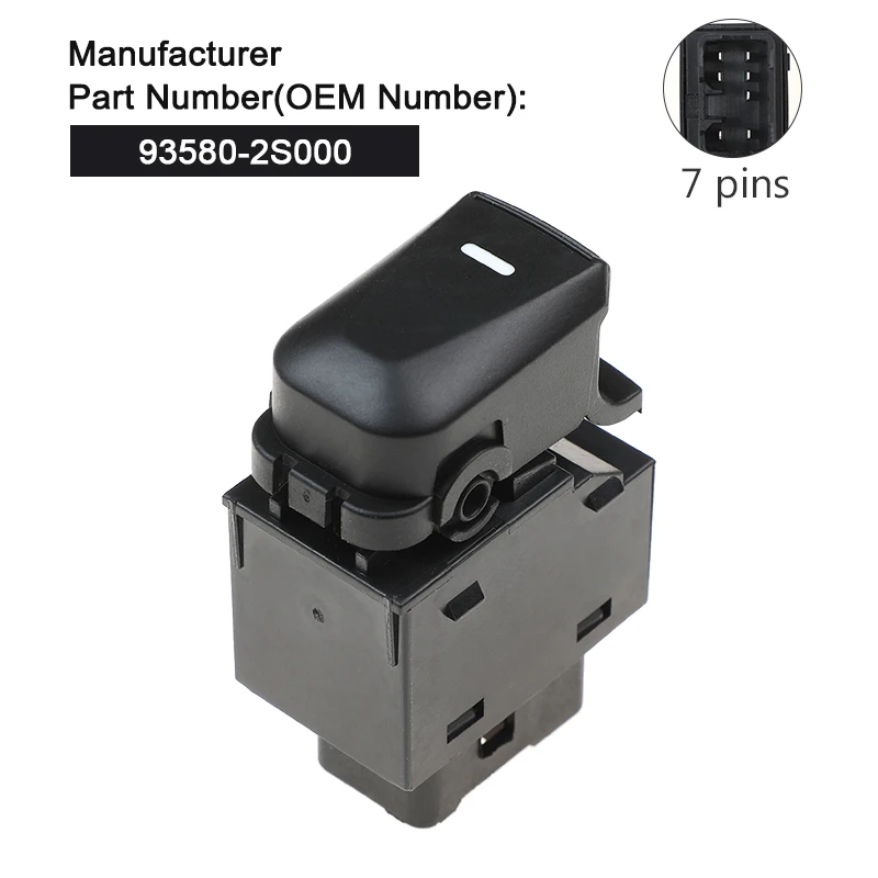

MADUOMA автомобильные аксессуары, одиночный переключатель стеклоподъемника 93575-2S0109P 935802 S000 93580-2S000 для Hyundai ix35 2009-2015