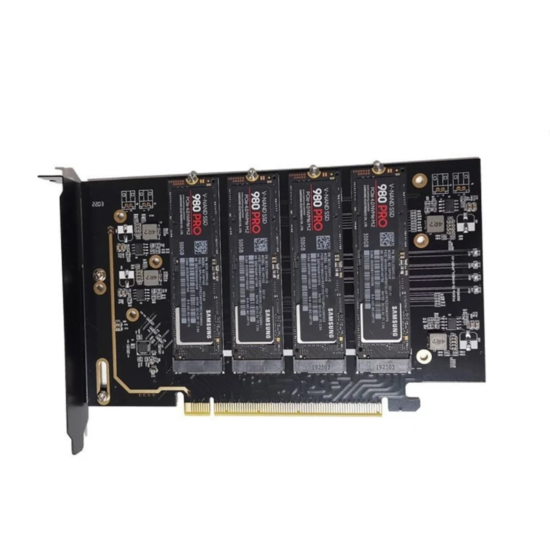 

PCI-E X16 до 4 портов. 2 NVME Плата расширения для настольного компьютера