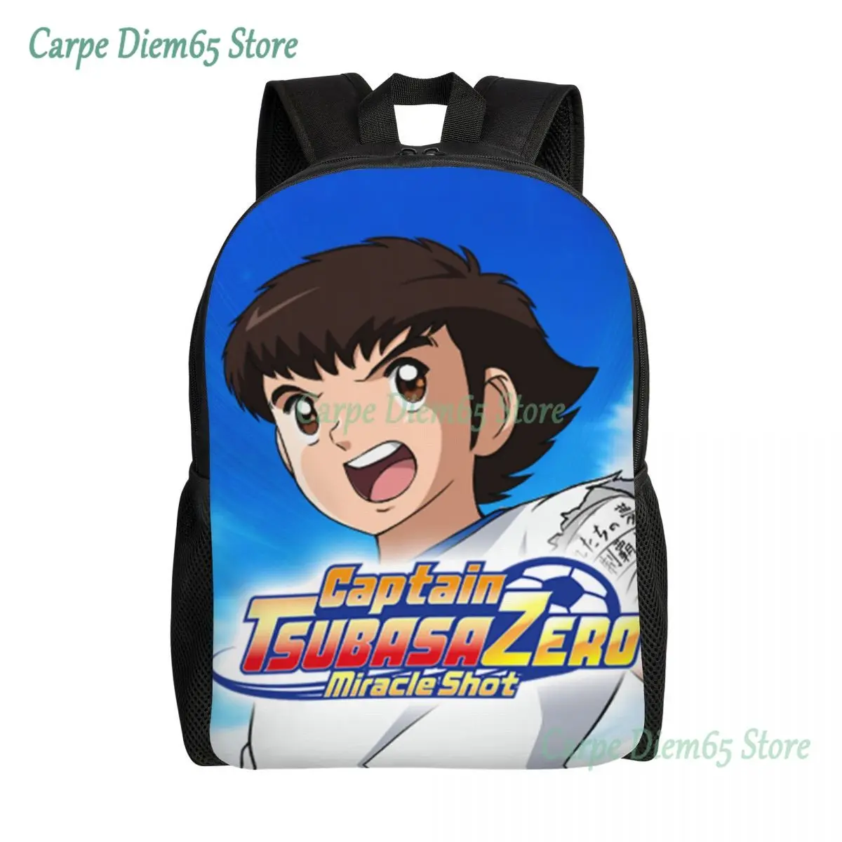 Captain Tsubasa Anime Travel Backpack Women Men School Computer Bookbag Classic Boy Football Motion College Student Daypack Bags