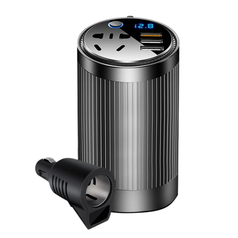 

200W Car Converter 12V To 220V Power Inverter DC 12 V - AC 220 V Auto Voltage Inversters QC3.0