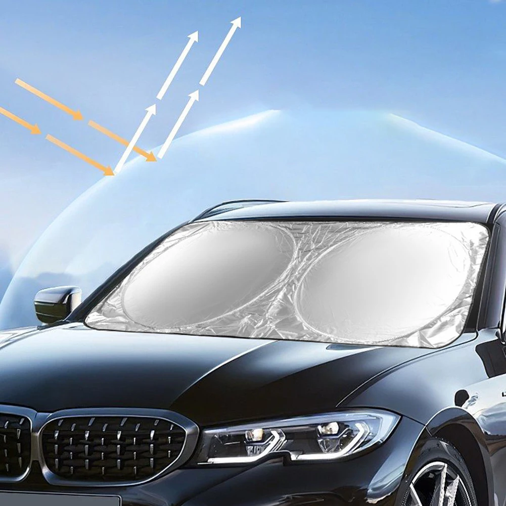 

Складной солнцезащитный козырек на лобовое стекло автомобиля, x 70 см, защита от УФ лучей, универсальный солнцезащитный козырек, солнцезащитный козырек на лобовое стекло