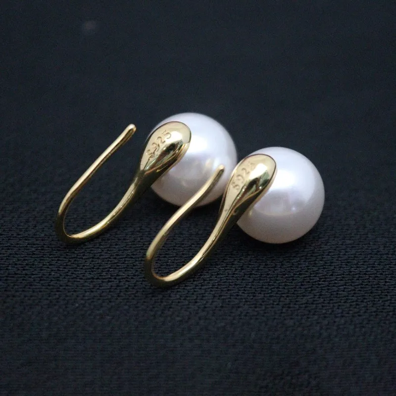 Настоящие твердые серьги из стерлингового серебра 925 пробы висячие женские