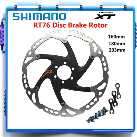 Тормозной ротор Shimano SM-RT26/56/66/76 DEORE XT 6 болтов 160/180/203 мм