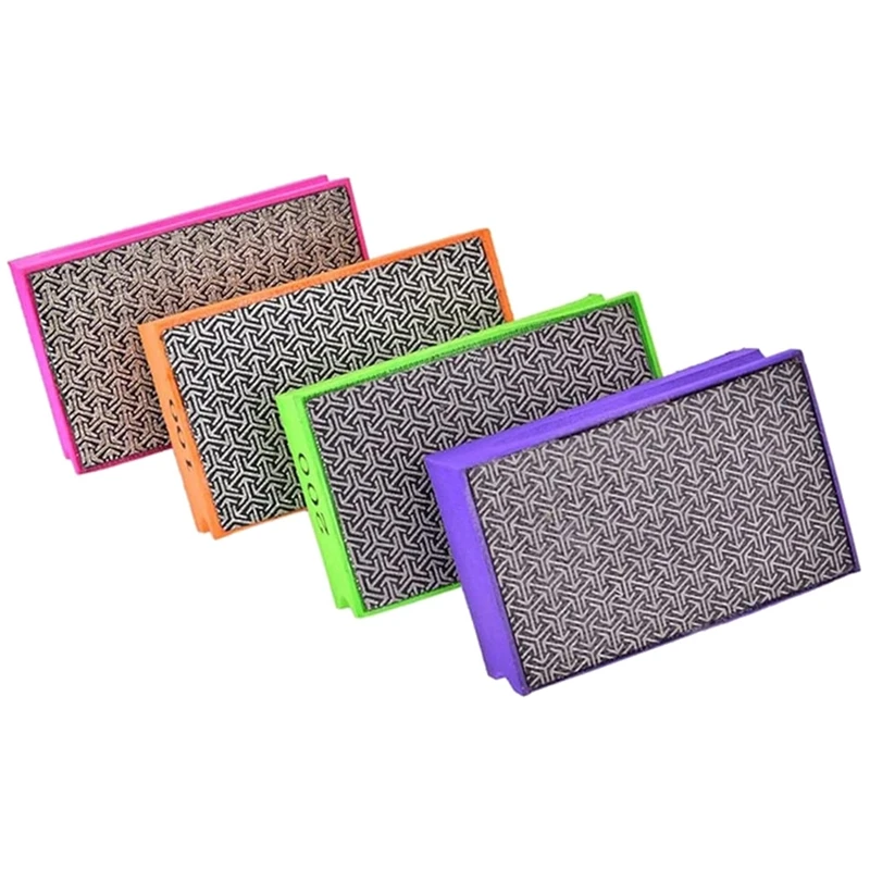 

Electroplated Diamond Hand Polishing Pads Foam Back For Granite Ceramic Polishing Blocks Marble Grit 60-3000