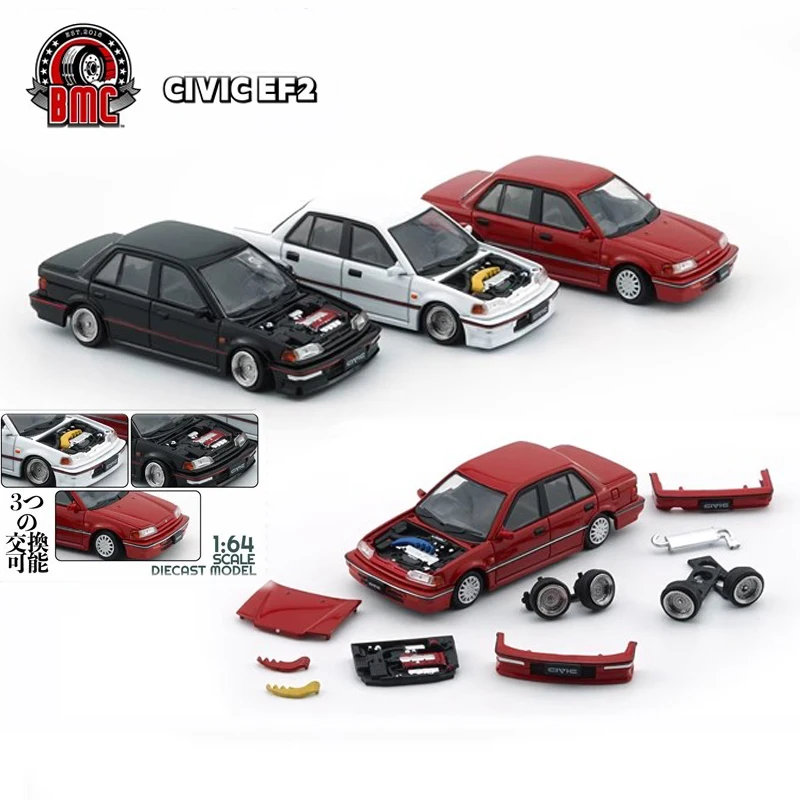 Игрушечная машинка из сплава BMC 1:64 Civic EF2 1991