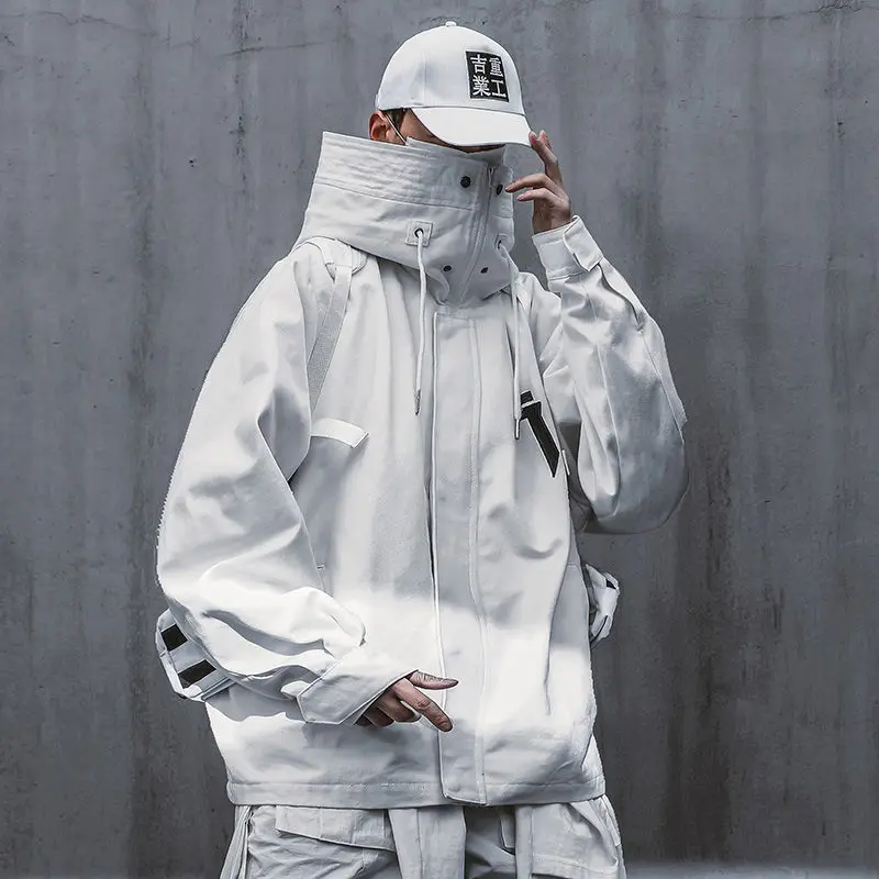 

Unisex Men Harajuku Japan Style Handsome Hooded Jacket Casual Outwear Coat