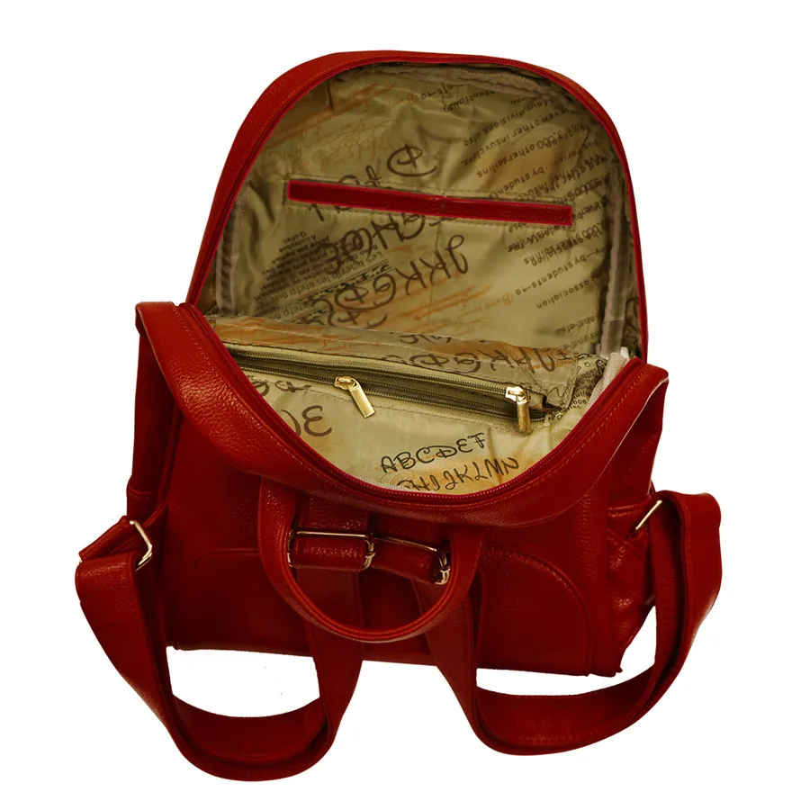 WESTERN AUSPICIOUS Bag Ladies Women Backpack Solid School Bag Women Casual Style Mochila Backpack Schoolbag
