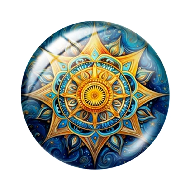 Космическая Мандала 10 шт. 12 мм/18 мм/20 мм/25 мм круглый фотостекло кабошон с плоской