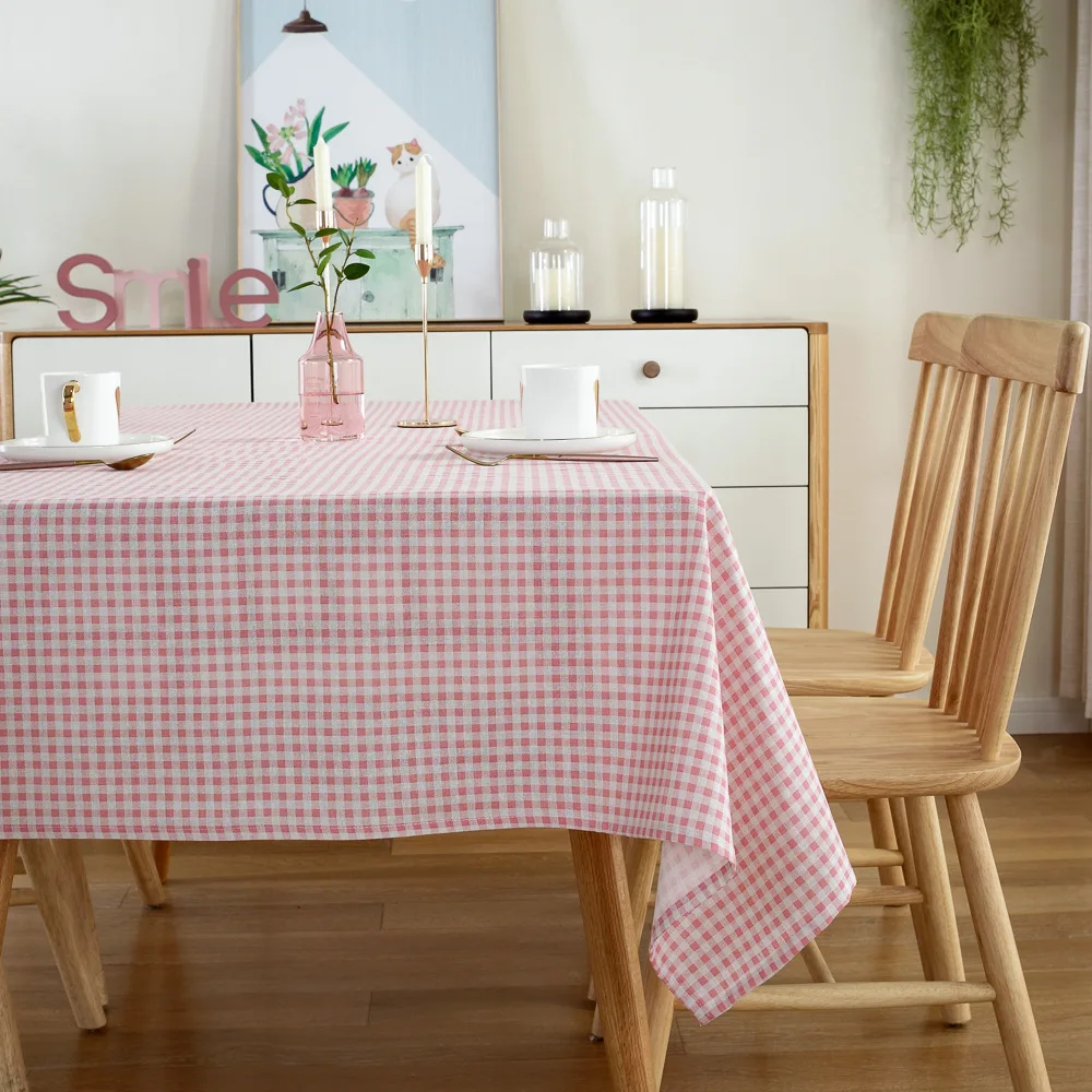 Cotton Linen Tablecloths For Dinner Party Indoor Or Outdoor Use