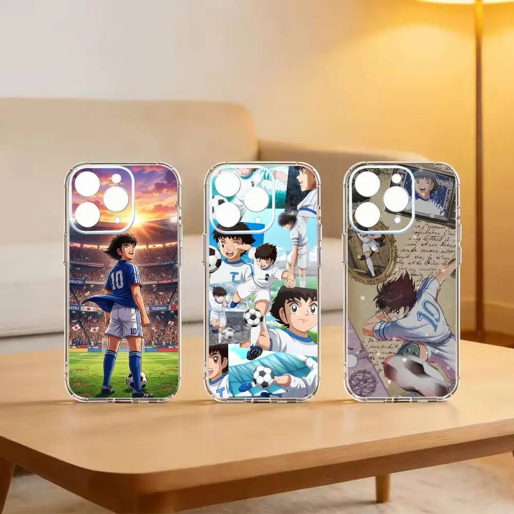 Фото Чехол для телефона C-Captain T-Tsubasa-Little Footballer, мягкий прозрачный чехол для iPhone 14, 16, 15, 17, 13, 12, 11 Pro Max Plus №1
