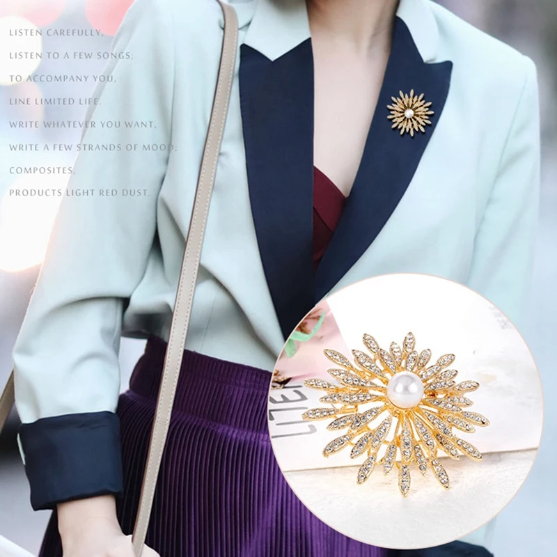 Элегантные винтажные броши из сплава с растениями и цветами булавка для женщин