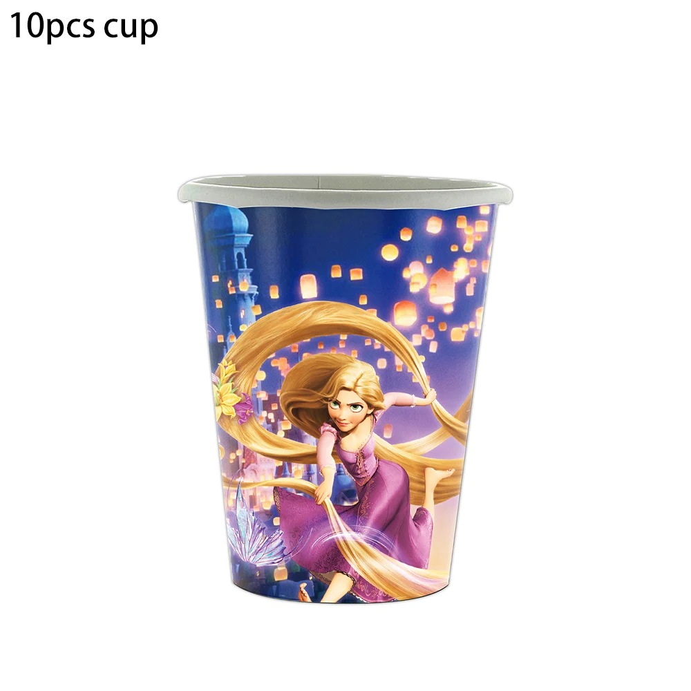 Набор Одноразовых Праздничных Принадлежностей Disney Tangled Rapunzel Princess — Бумажная