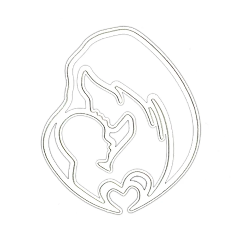 

Детские пресс-формы мама металлическая пресс-форма Мама и ребенок декоративные принадлежности праздник