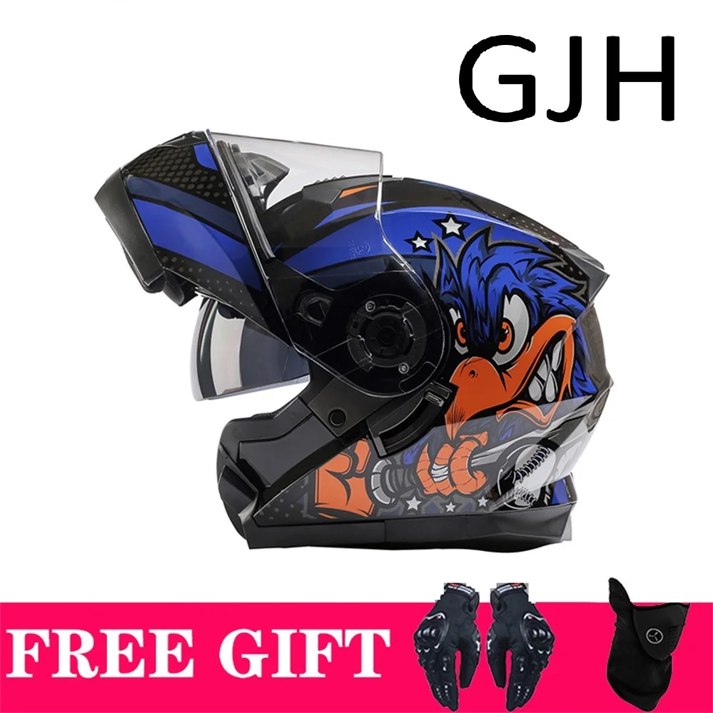 

Мотоциклетный шлем с двойным козырьком, модульный откидной шлем Casco Casque ECE DOT, одобренный анфас Kask Moto Racing Helm Para Moto Capacete