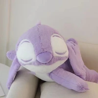5070cmgenuine disney kawaii stitch plush doll pillow cushion toy large cute soft stuffed animal anime gift for kids girl baby