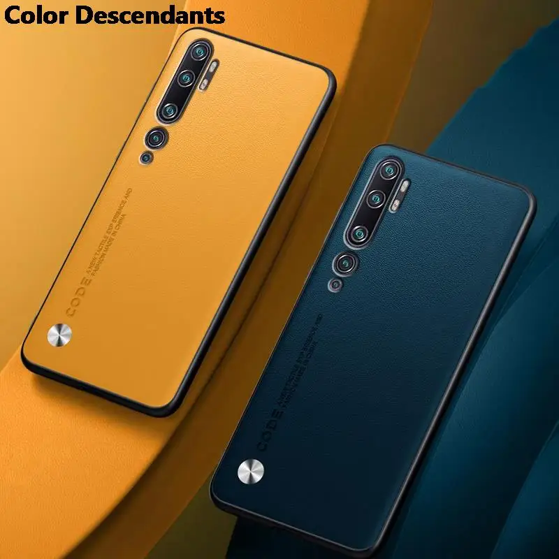 Роскошный чехол из искусственной кожи для Xiaomi Mi Note 10 Pro Note10 задняя крышка матовый