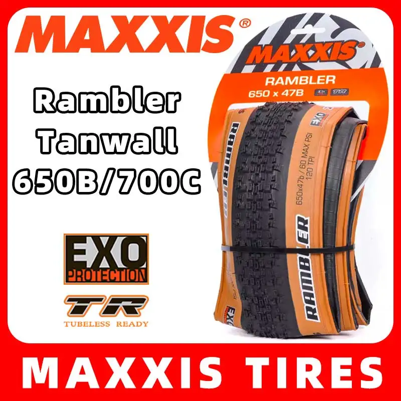 MAXXIS RAMBLER TUBELESS 700x38C/40C/45C/50C 650x47B 27.5x1.5