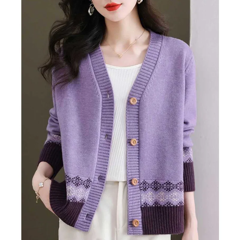 Женский вязаный кардиган