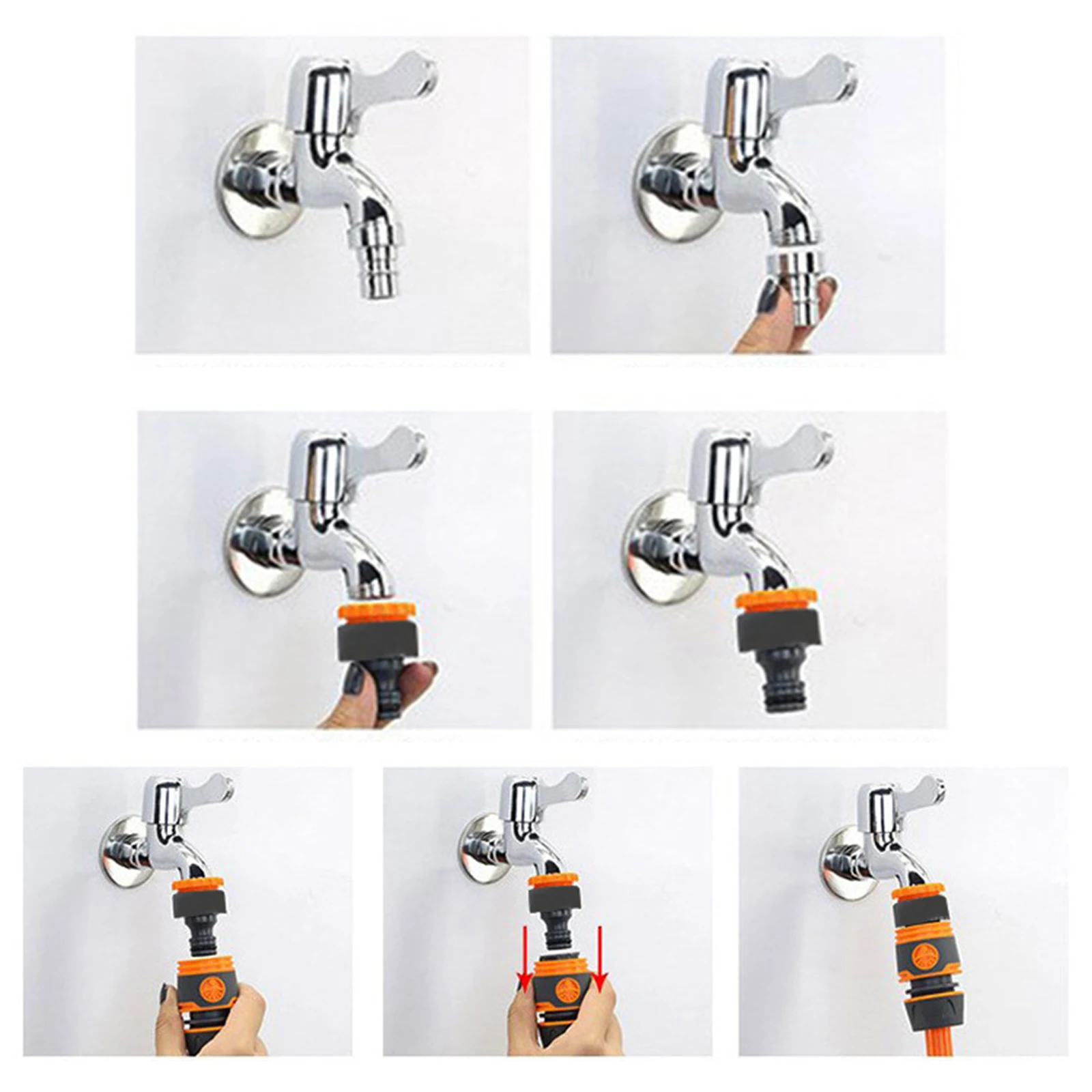 

4PCS/SET Garden Hose Spray Tool Pipe Water Sprayer 8 Adjustable Patterns Garden Irrigation Fittings Accessories