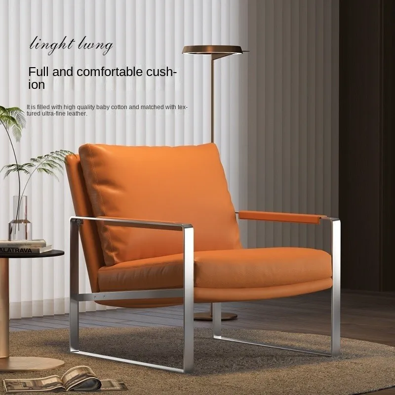 Скандинавский стул для гостиной Одноместный дизайнерский роскошный Wabi Sabi