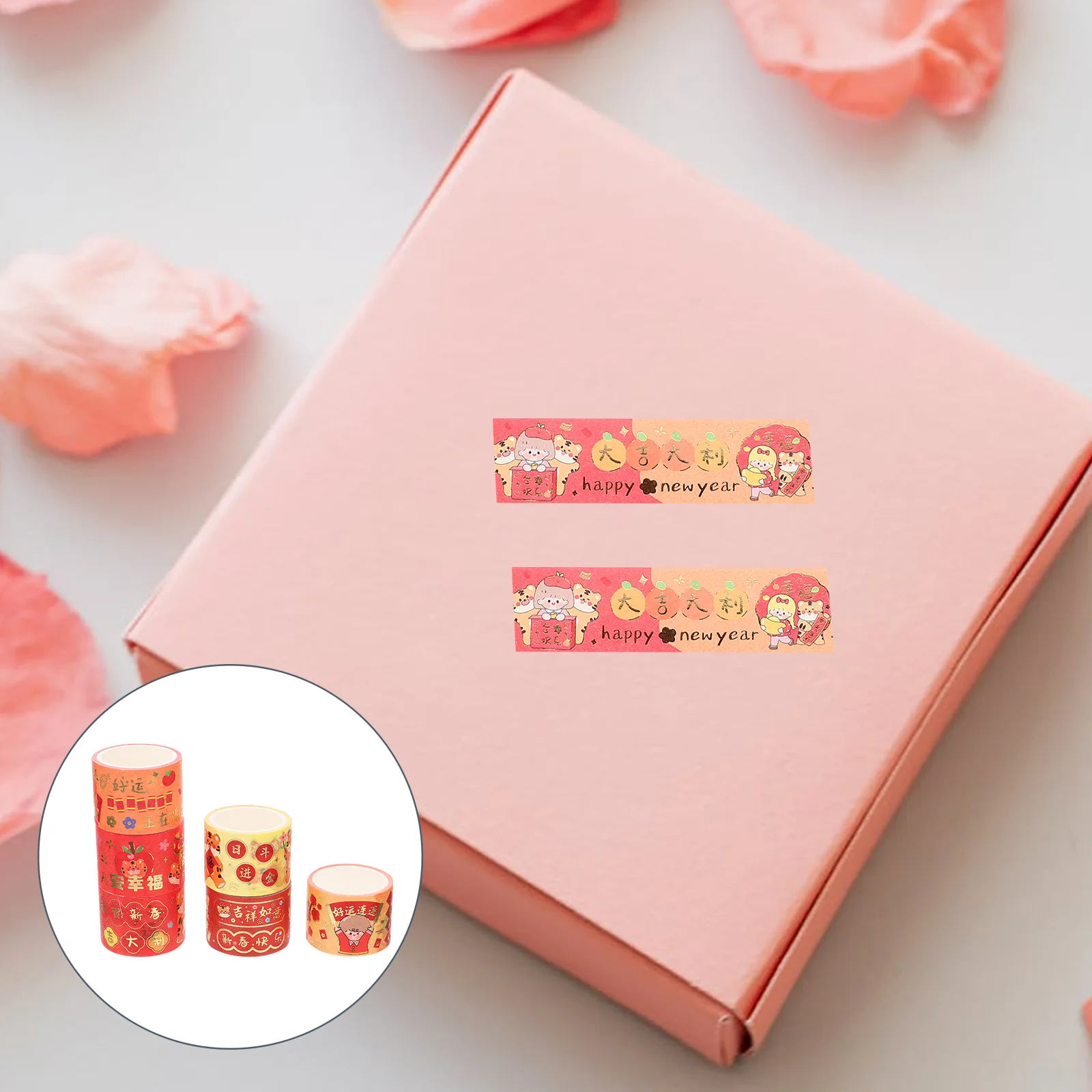 

6 Rolls of Colored Masking Tape Decorative Masking Tape Adorable Washi Tape Scrapbook Accessory