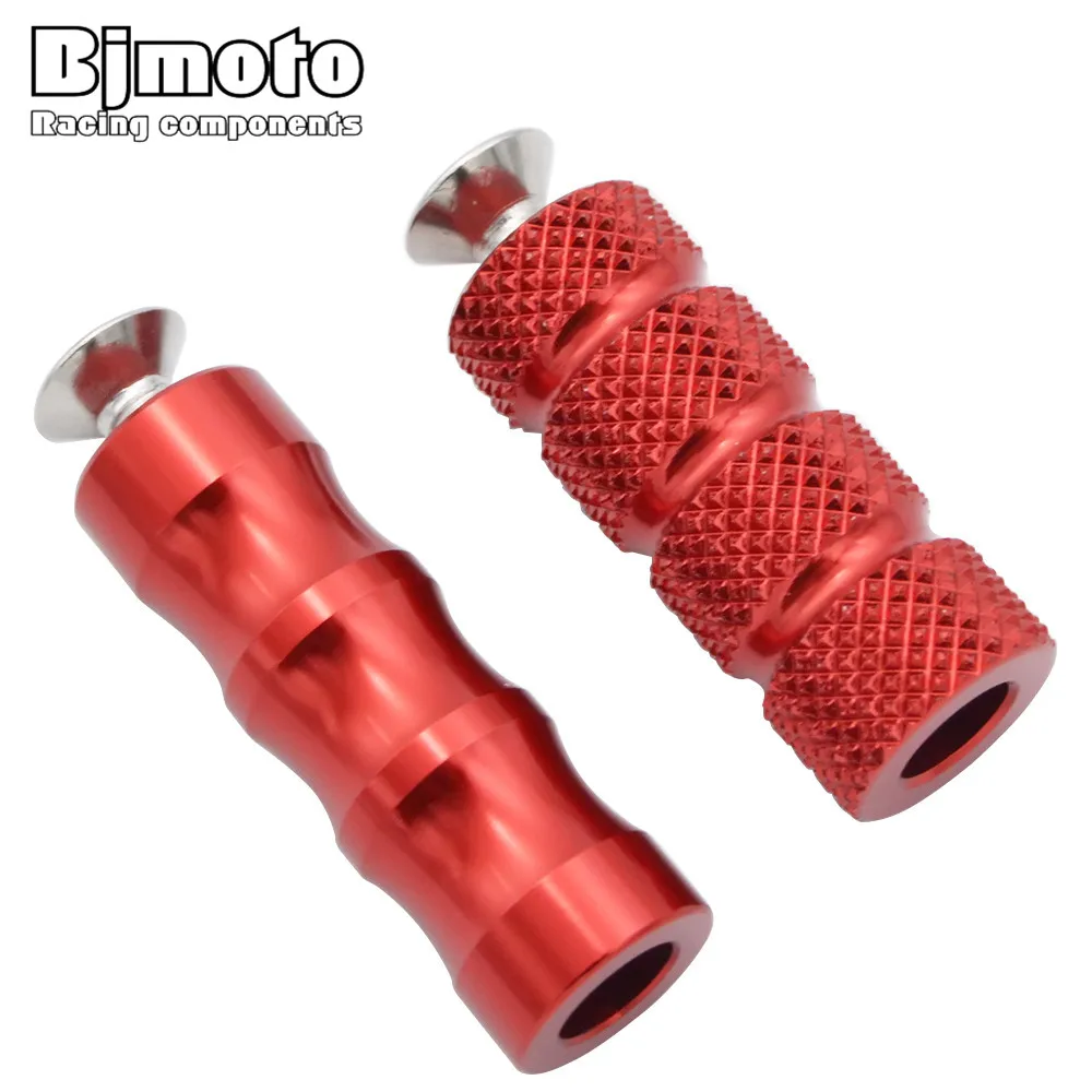 

BJMOTO Motorcycle CNC Foot Rests 6MM Hole Gear Shift Brake Lever Footrests Footpeg Rearsets Foot Pegs for Honda Kawasaki Yamaha