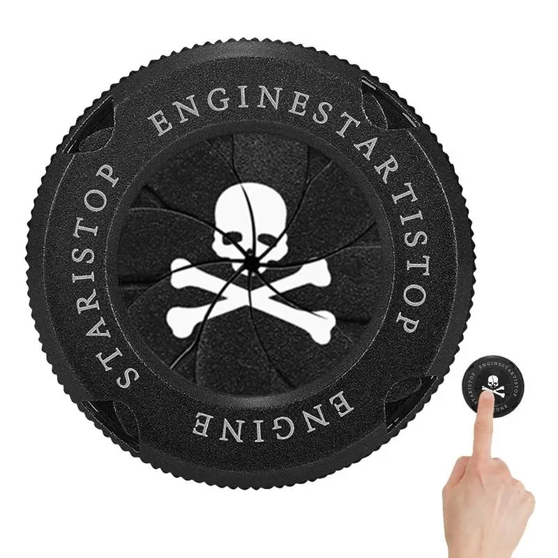 

Чехол для кнопки двигателя автомобиля, Вращающаяся крышка из цинкового сплава, аксессуары для интерьера автомобиля, подарок для друзей, дру...