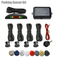 car led parking sensor kit with 4 radar accurate digital display of obstacle distance alarm parktronic kit suitable for most car