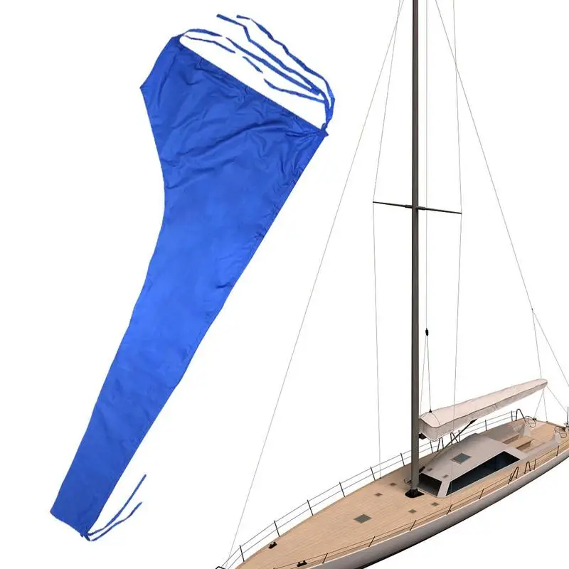 

210D Waterproof Sail Cover Mainsail Boom Boat Cover Anti UV Sunshade Boom Sail Cover 8-9Ft 9-10Ft 10-11Ft 11-12Ft 12-13Ft