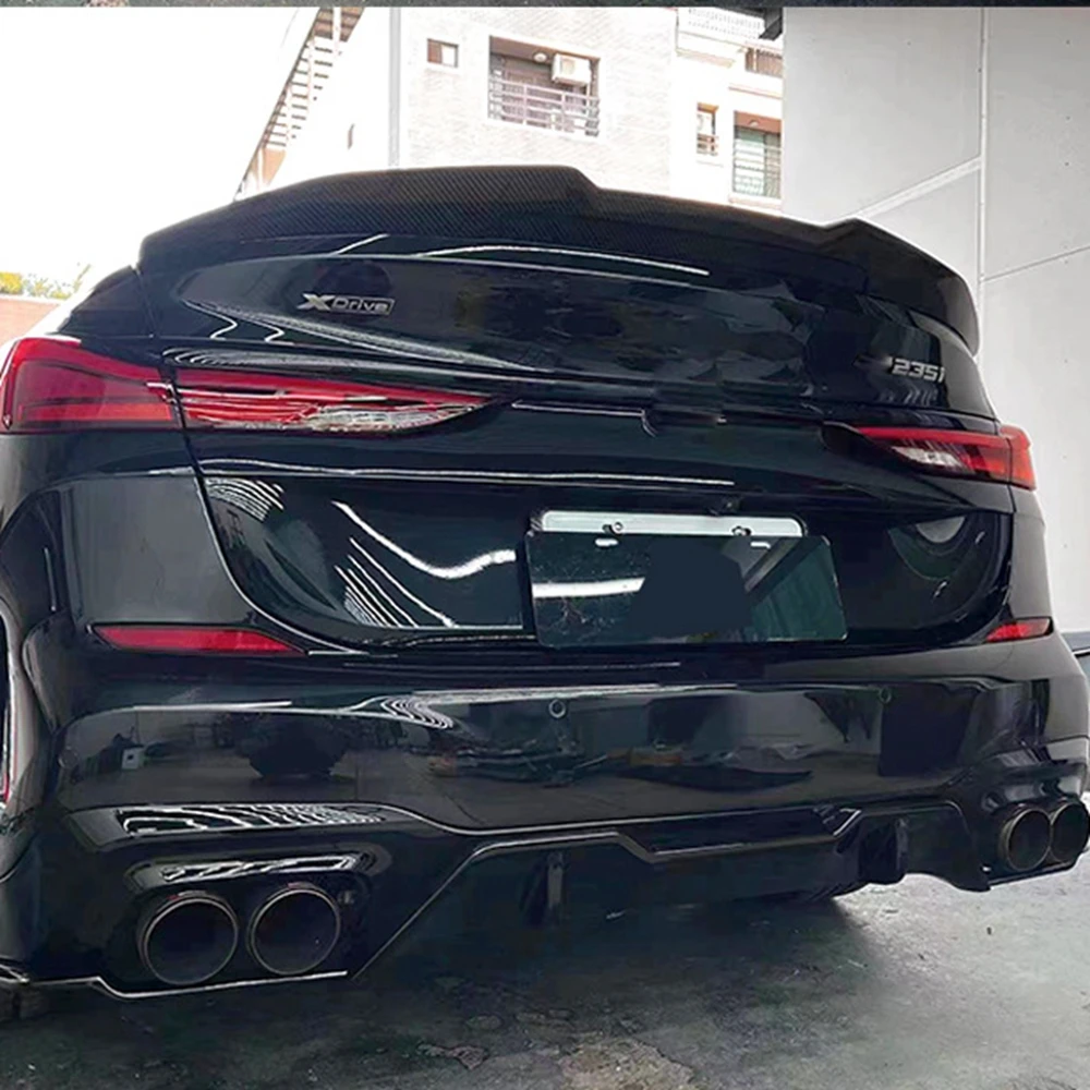 Для BMW F44 M235i 2020-2022 M спортивный задний диффузор для губ глянцевый черный ABS