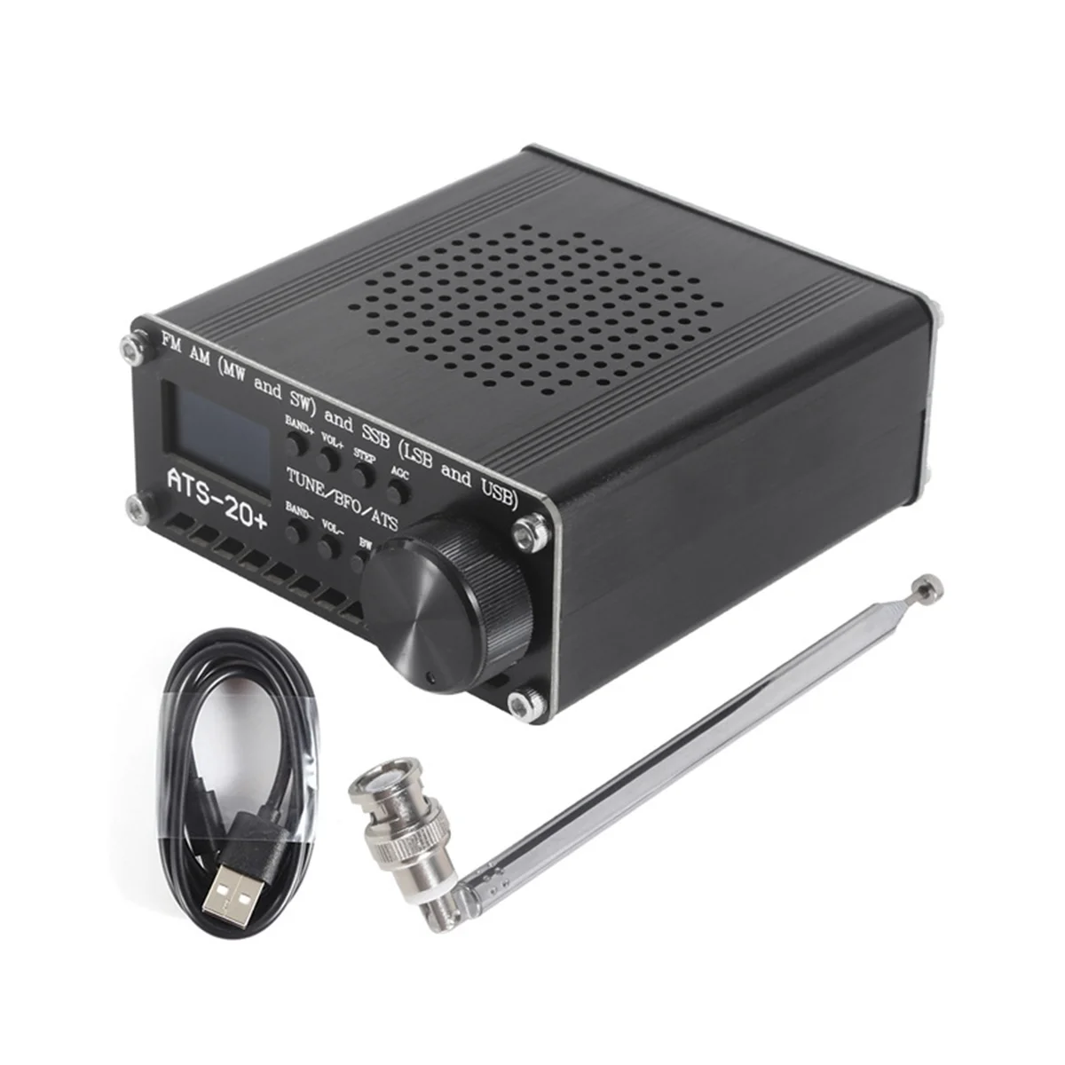 

Si4732 -20 + ATS20 портативный коротковолновый радиоприемник DSP SDR FM AM (MW SW) и SSB (LSB USB) с антенной