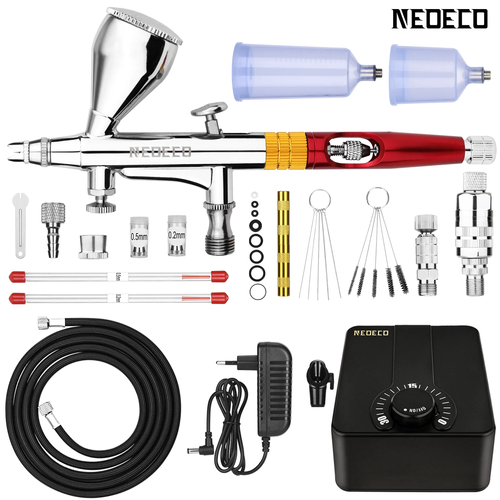 Kit Air Brush Spray Gun For Makeup Nail Paint Tattoo Body Cake Car Kit