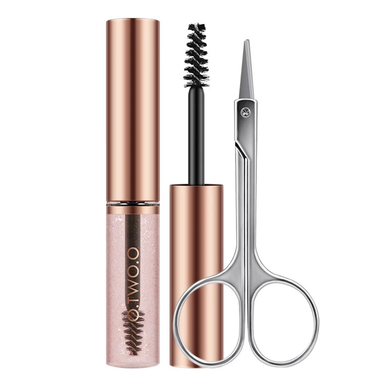 

O.TWO.O Eyebrow Gel Waterproof Brow Shaping Soap Brows Sculpt Lift Styling Cosmetics Long Lasting Fast Dry Gel With Scissors