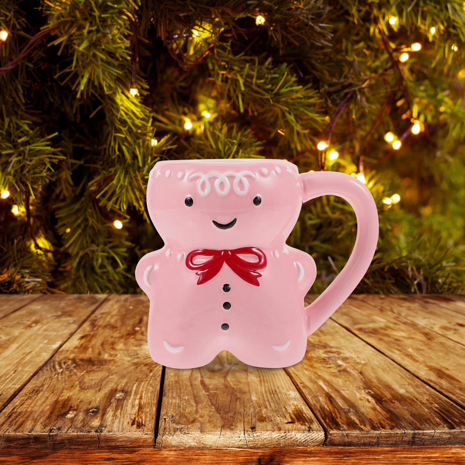 

Ceramic Mug Gingerbread Milk Cup Latte Mugs Porcelain Coffee Lovely Breakfast Water Christmas