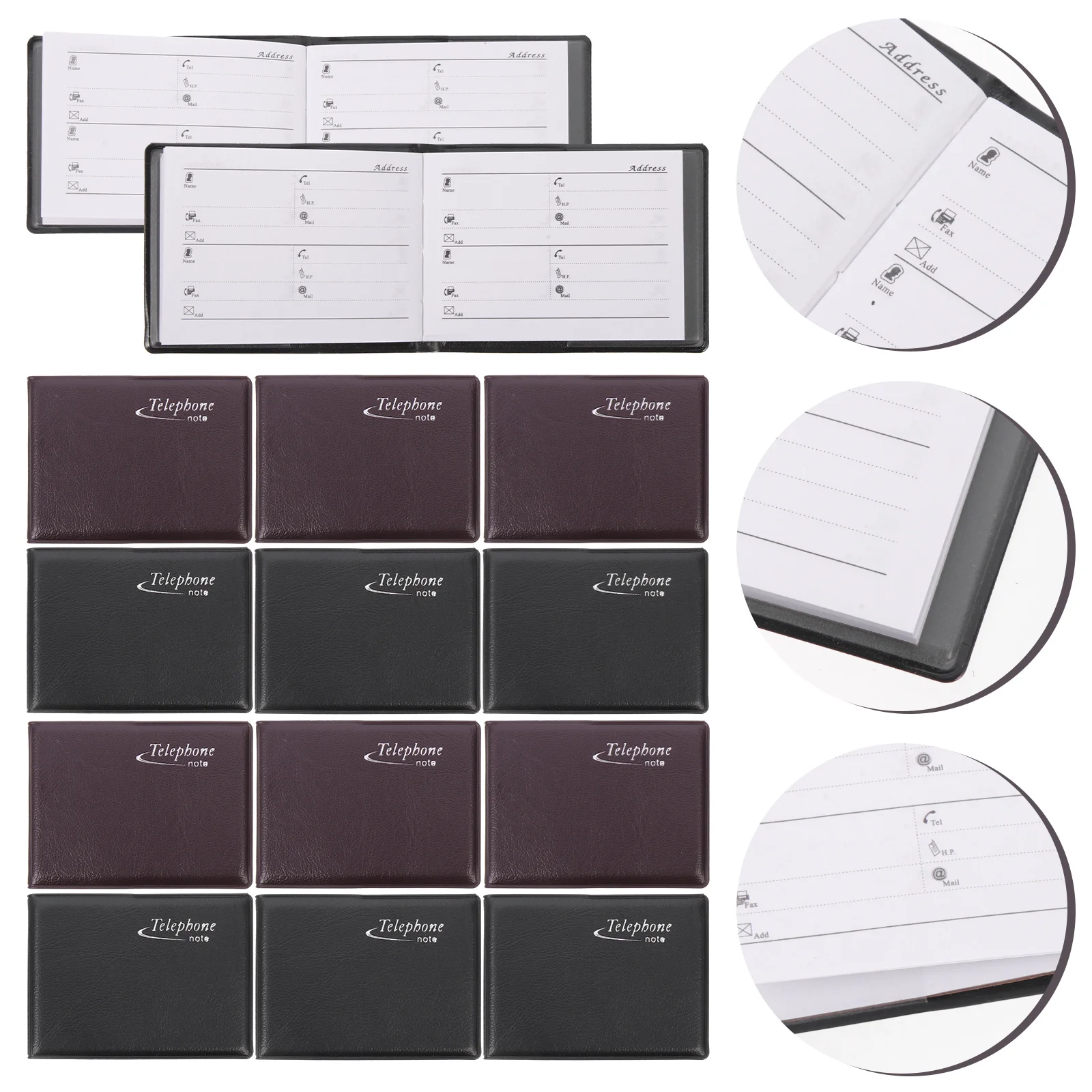 

10 Pcs Mini Phone Book Small Address Organizer Home Office Phones Contact Purses Portable Addresses Manager